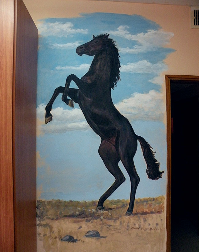 ציורי קיר של סוס