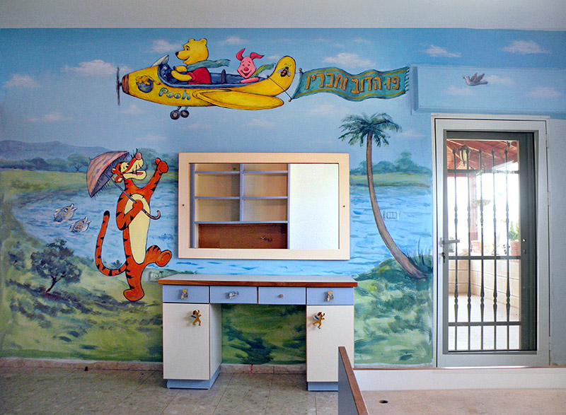 ציורי קיר לעיצוב חדר תינוקות