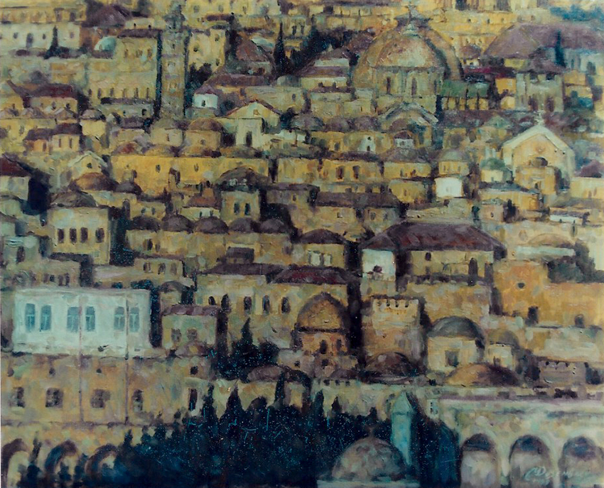 ירושלים של זהב - תמונת שמן